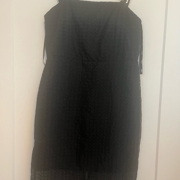 NWT DKNY MIXED MEDIA ORGANZA EYELET DRESS - Picture 7 of 14